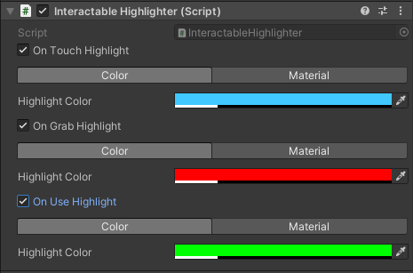 Interactable Highlighter Script